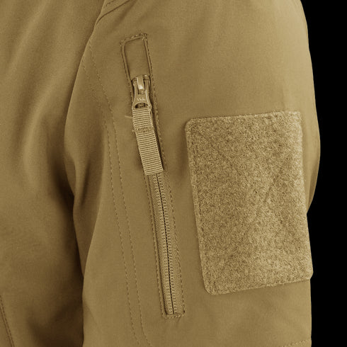 image of a patch panel on a tactical softshell jacket